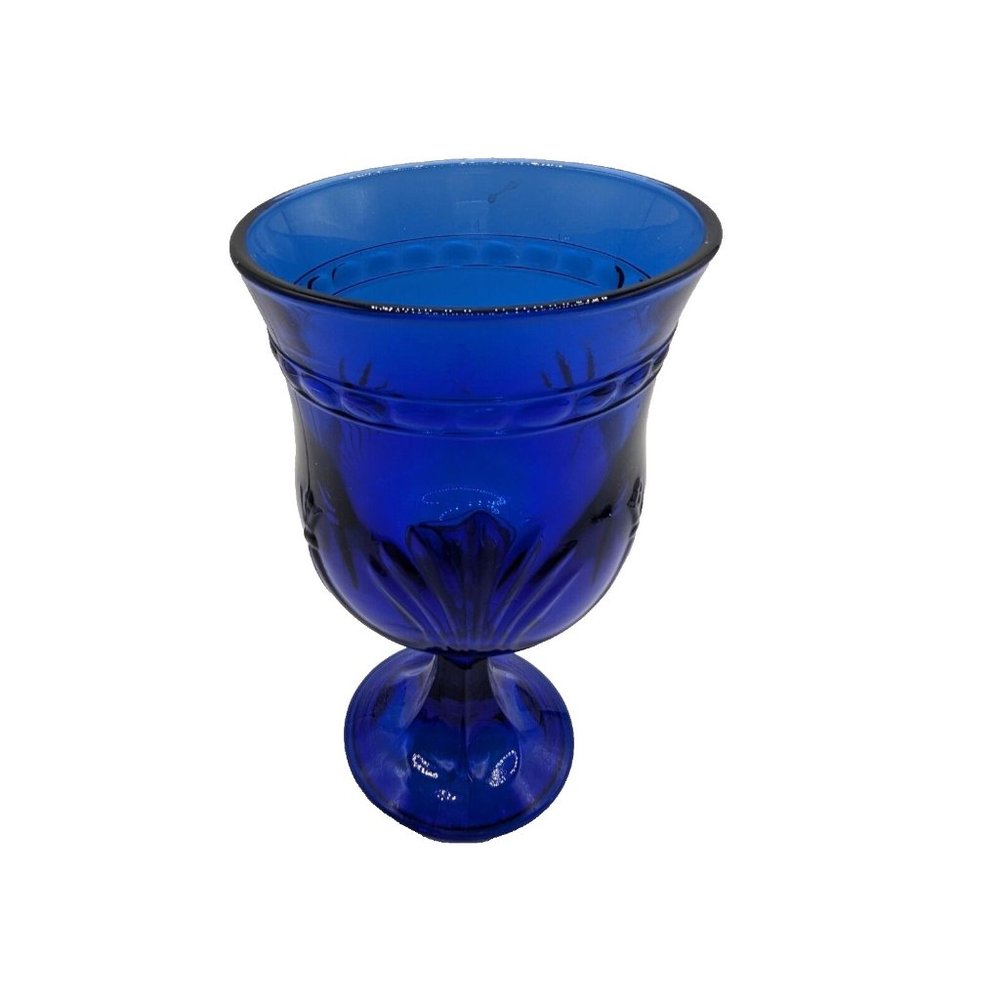 Alexandra Blue Cobalt by Toscany Water Goblet Vintage - Picture 10 of 10